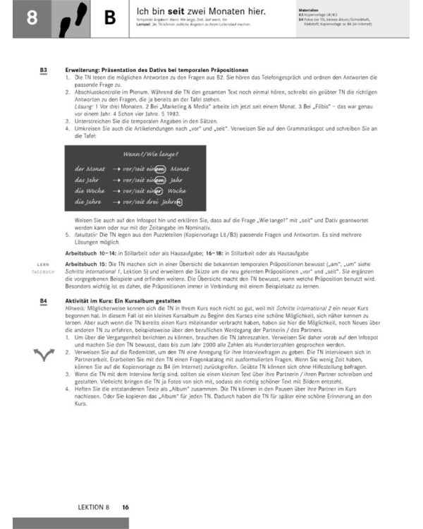 Schritte international 2. Lehrerhandbuch. Deutsch als Fremdsprache