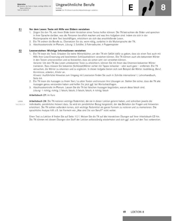 Schritte international 2. Lehrerhandbuch. Deutsch als Fremdsprache