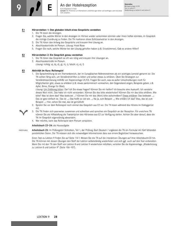 Schritte international 2. Lehrerhandbuch. Deutsch als Fremdsprache