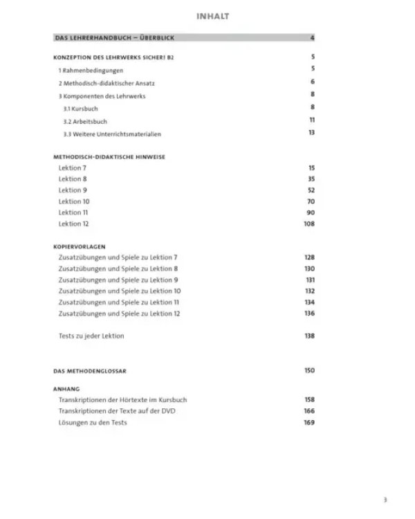 Sicher! B2.2. Lehrerhandbuch. Deutsch als Fremdsprache