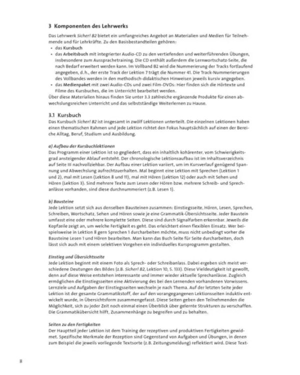 Sicher! B2.2. Lehrerhandbuch. Deutsch als Fremdsprache