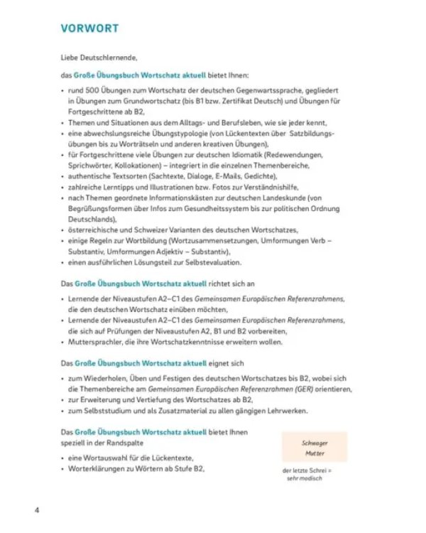 Дополнительное изображение книги «Deutsch Großes Übungsbuch Wortschatz aktuell A2-C1»