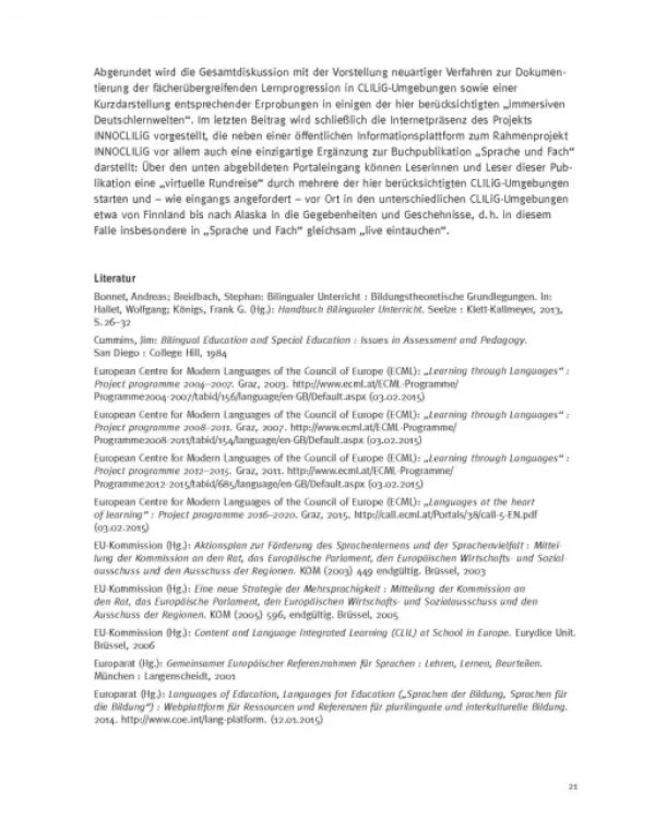 Sprache und Fach. Integriertes Lernen in der Zielsprache Deutsch