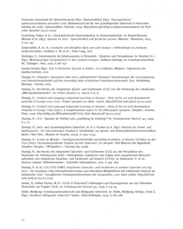 Sprache und Fach. Integriertes Lernen in der Zielsprache Deutsch