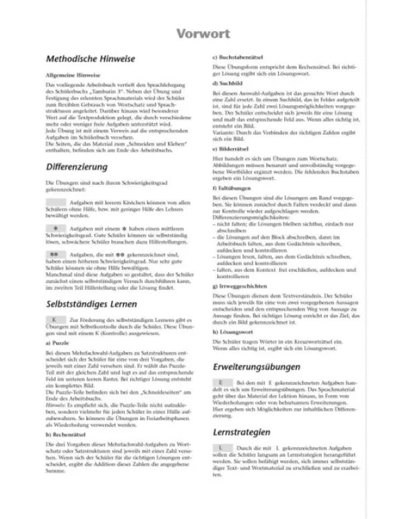 Tamburin 3. Arbeitsbuch. Deutsch für Kinder. Deutsch als Fremdsprache