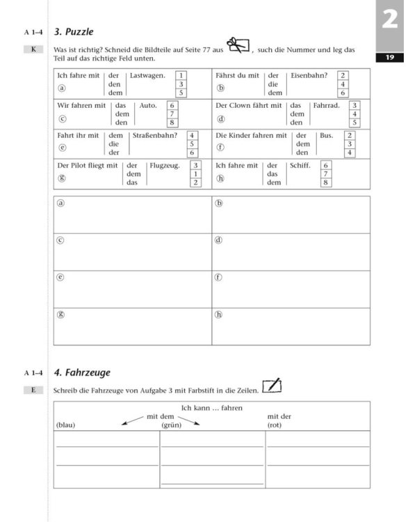 Tamburin 3. Arbeitsbuch. Deutsch für Kinder. Deutsch als Fremdsprache