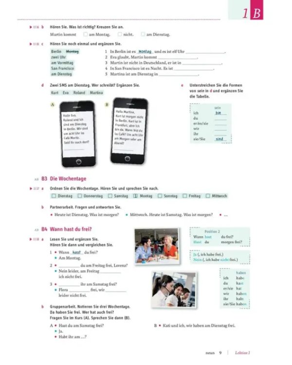 Motive A1. Kursbuch, Lektion 1–8. Kompaktkurs DaF. Deutsch als Fremdsprache