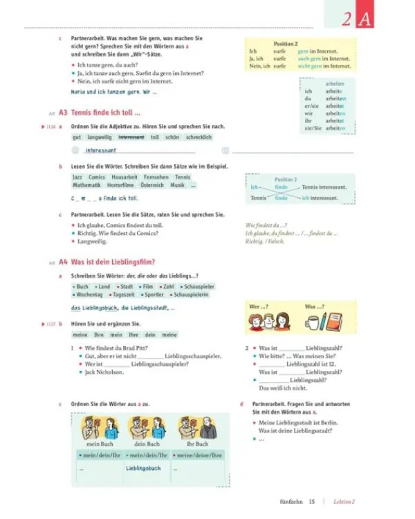 Motive A1. Kursbuch, Lektion 1–8. Kompaktkurs DaF. Deutsch als Fremdsprache