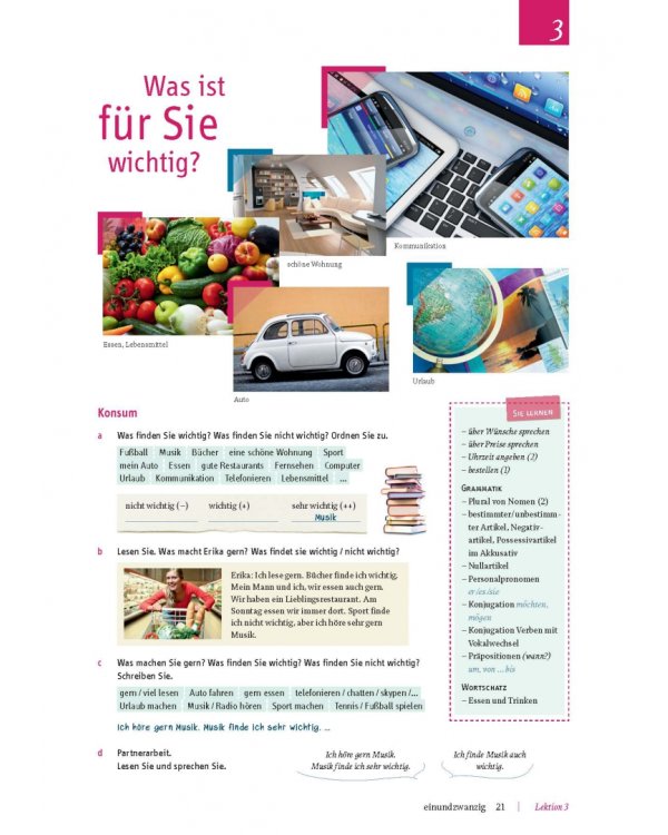 Motive A1. Kursbuch, Lektion 1–8. Kompaktkurs DaF. Deutsch als Fremdsprache
