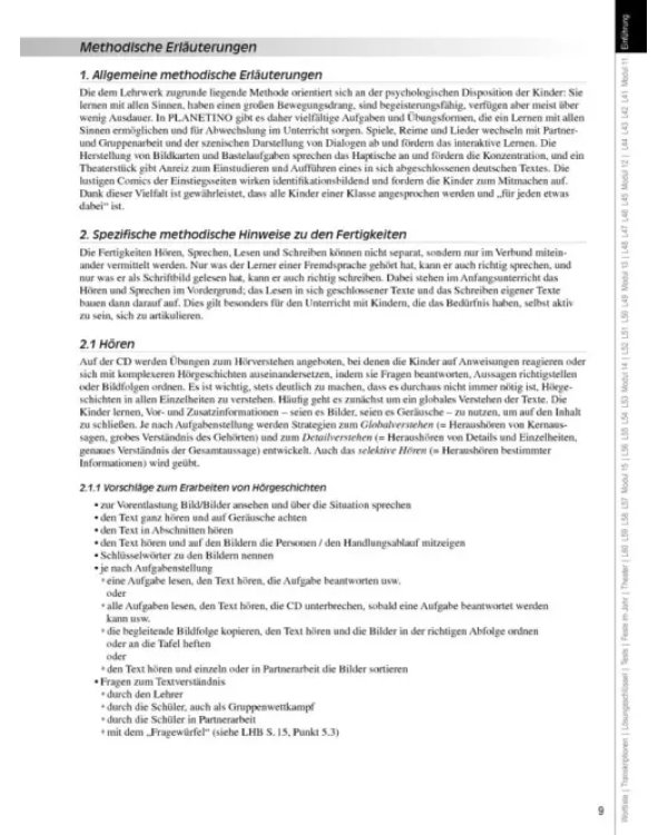 Planetino 3. Lehrerhandbuch. Deutsch für Kinder. Deutsch als Fremdsprache