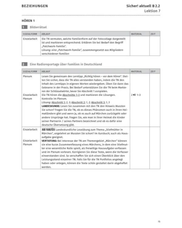 Sicher! aktuell B2.2. Lehrerhandbuch. Deutsch als Fremdsprache