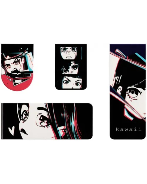 Закладки магнитные для книг Kawaii, 4 штуки