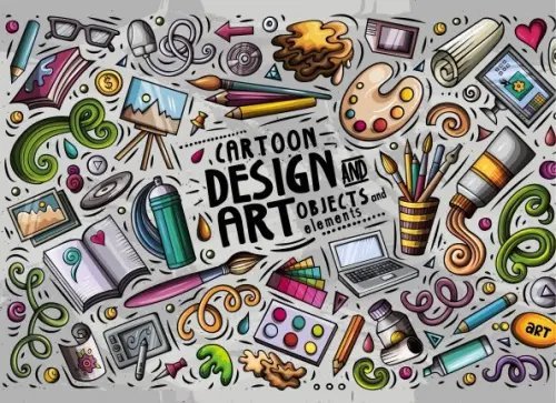 Обложка книги «Альбом для рисования Design Art, 25 листов, на пружине», ISBN 9785040953660
