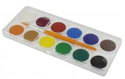 Краски акварельные Colour, 12 цветов, сухие