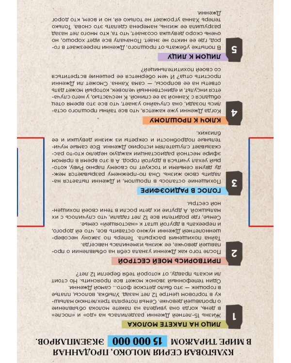 Лицо на пакете молока. Тома 1-5