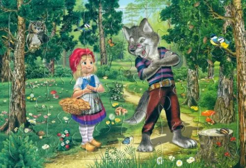 Пазлы 24 элемента Пазл Красная Шапочка, 24 элемента