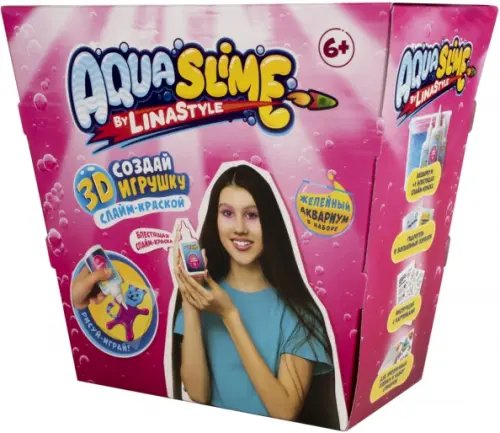 Набор для создания 3D фигурок Aqua Slime by Lina Style. Средний набор