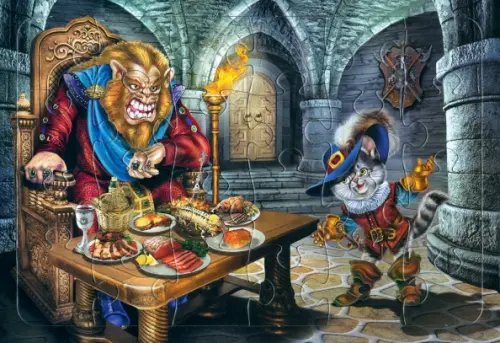 Пазлы 24 элемента Пазл Кот в сапогах, 24 элемента