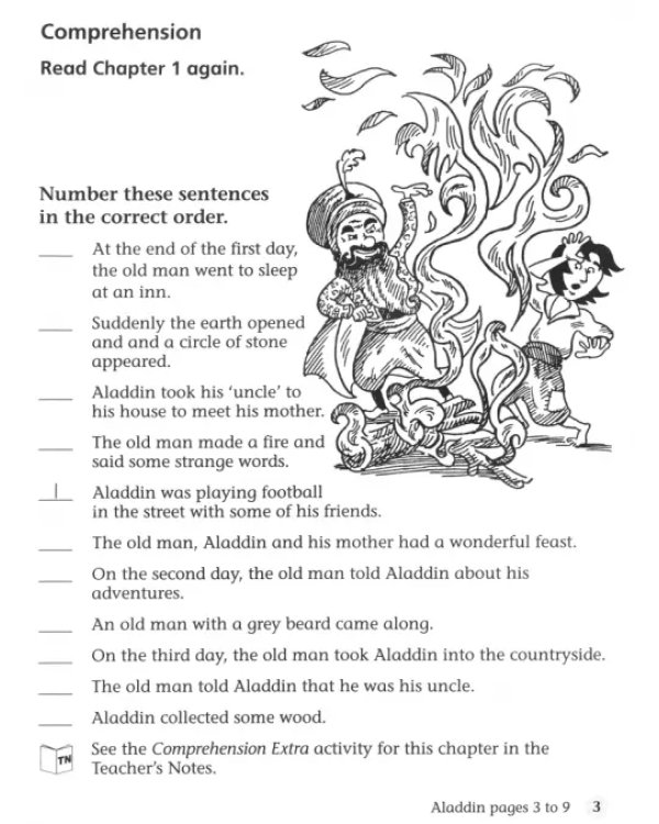 Aladdin. Workbook