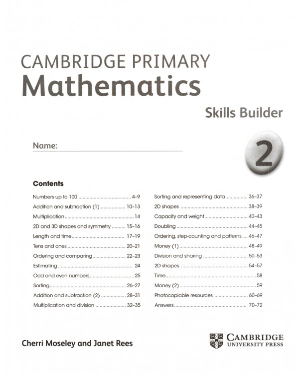 Cambridge Primary Mathematics. Skills Builder 2