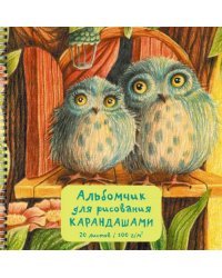 Альбомчик для рисования Совы, 20 листов