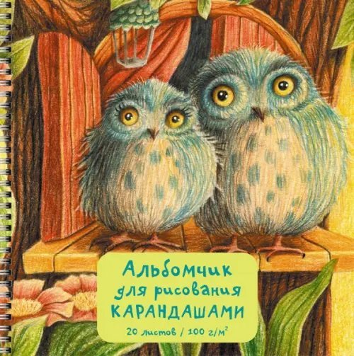 Альбомчик для рисования Совы, 20 листов