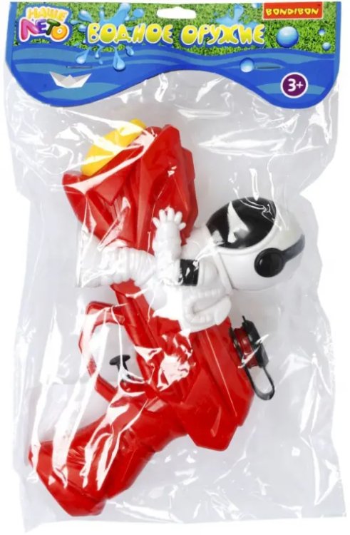 Наше Лето Водный пистолет с космонавтом, красный