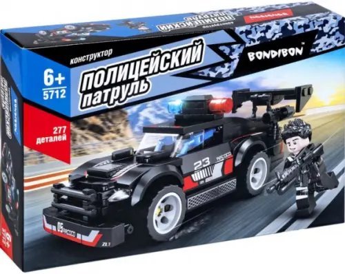 Полицейский Патруль Конструктор Машина, 277 деталей