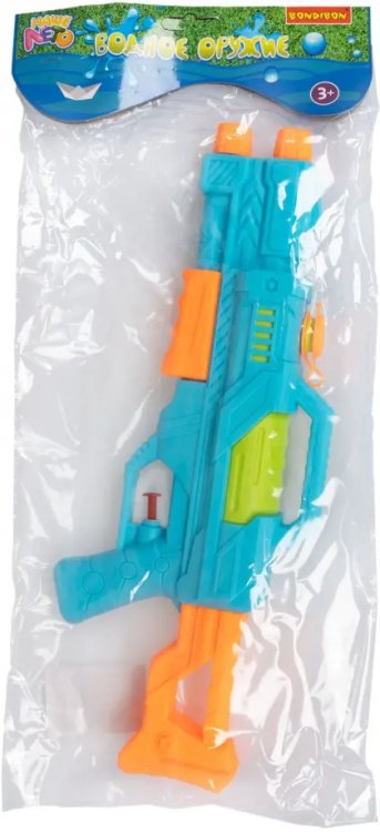 Водный пистолет с помпой Автомат, голубой