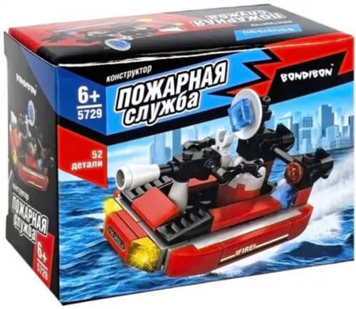 Пожарная служба Конструктор Катер, 52 детали