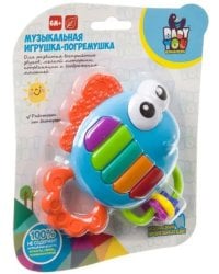 Музыкальная игрушка-погремушка. Рыбка-пианино
