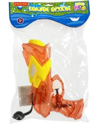 Водный пистолет, прозрачный красный