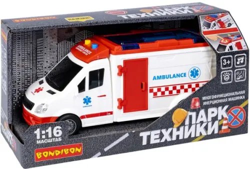 Парк Техники Инерционная машина Скорая помощь, с носилками