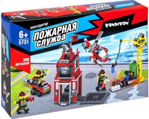 Пожарная служба Конструктор Команда спасателей, 300 деталей