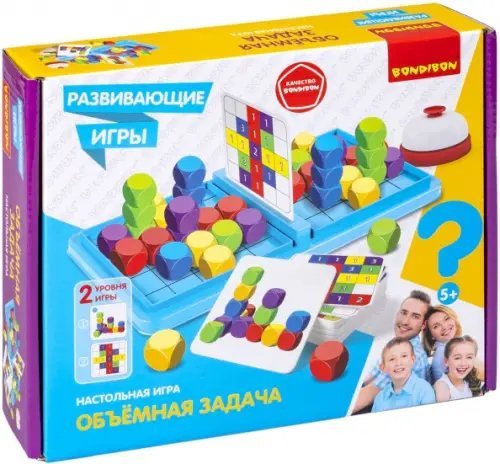 Обучающие игры Bondibon Игра настольная развивающая Объемная задача