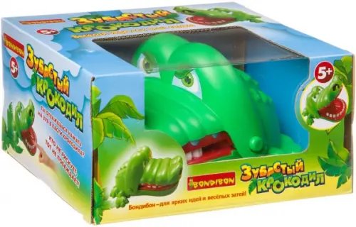 Семейно-развлекательные игры_Bondibon Игра настольная развивающая. Зубастый крокодил