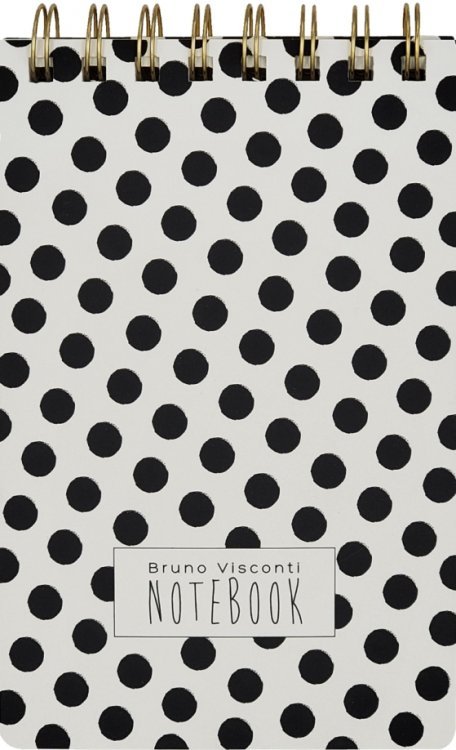 Обложка книги «Блокнот Cute Journal. Black&amp;White. Горошек, 100 листов, линейка, B6-»