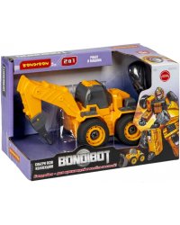 Конструктор-трансформер Bondibot 2 в 1. Экскаватор с буром (с отверткой)
