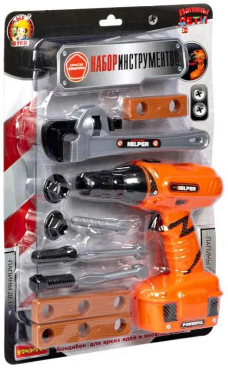 Умелые руки Буки Набор строительных инструментов Папины дети, 12 предметов