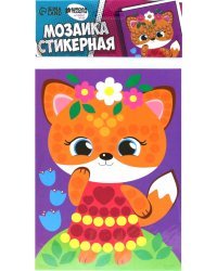 Стикерная мозаика форменными стикерами. Лисичка