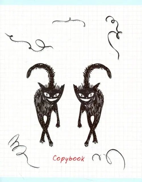 Тетрадь Хитрые коты, 96 листов, А5, клетка, в ассортименте