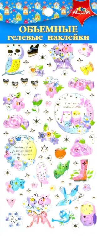 Наклейки объемные гелевые "Совы" Наклейки объемные гелевые "Совы"
