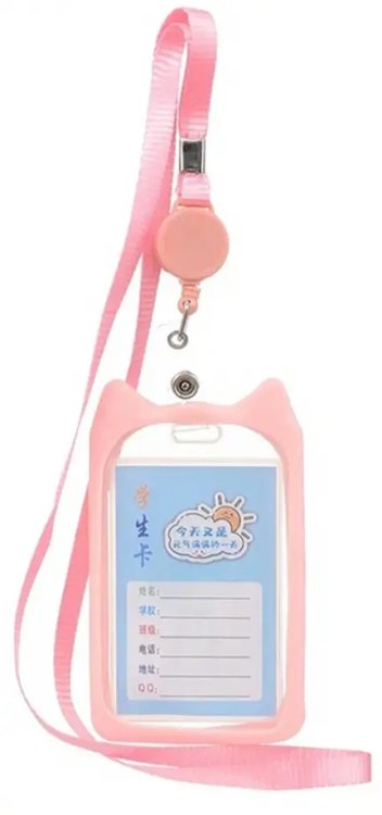 Бейдж, с лентой и рулеткой, в ассортименте Бейдж, с лентой и рулеткой, в ассортименте