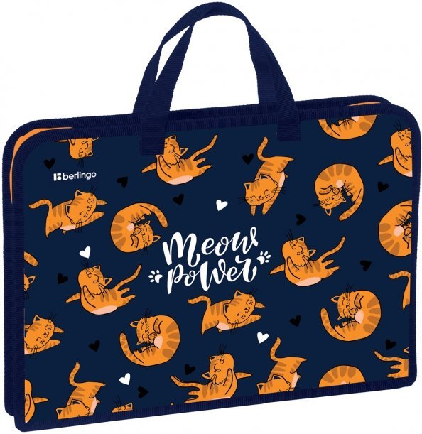Обложка книги «Папка с ручками Meow power, А4»