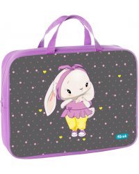 Папка с ручками Grey bunny, А4