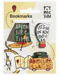 Закладки магнитные для книг Adventure, 3 штуки
