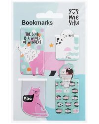 Закладки магнитные для книг Purple mood, 4 штуки