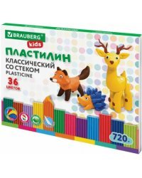 Пластилин классический Kids, 36 цветов