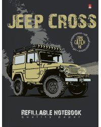 Тетрадь со сменным блоком Jeep Cross, А5, 160 листов, клетка