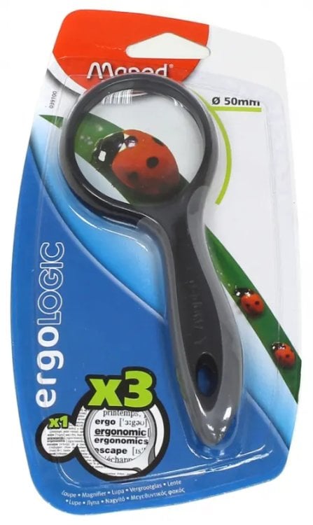Другие виды мелко-офисной канцелярии Лупа Maped, 50 мм, х3, цвет в ассортименте